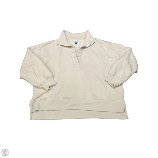 Sweatshirt Collar By American Eagle In Cream, Size: M