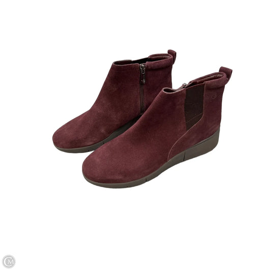 Boots Ankle Flats By Easy Spirit In Purple, Size: 7.5
