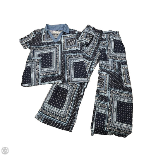 Pants Set 2pc By Cuddl Duds In Blue, Size: M
