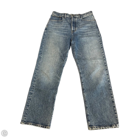 Jeans Straight By Madewell In Blue Denim, Size: 8