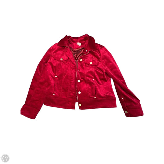 Jacket Other By Chicos In Red, Size: L