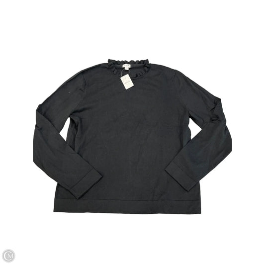 Top Long Sleeve By J. Crew In Black, Size: Xl