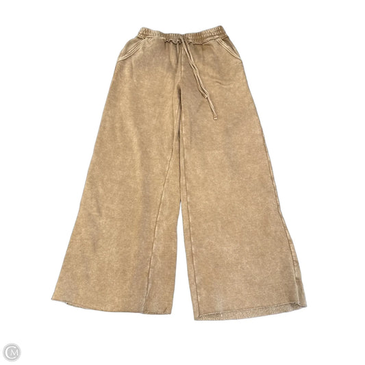 Pants Lounge By Zenana In Brown, Size: L