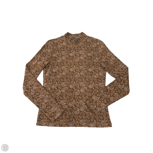 Top Long Sleeve By Clothes Mentor In Brown, Size: M