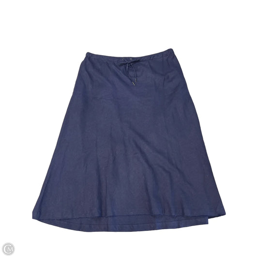 Skirt Midi By Simply Vera In Navy, Size: Xxl