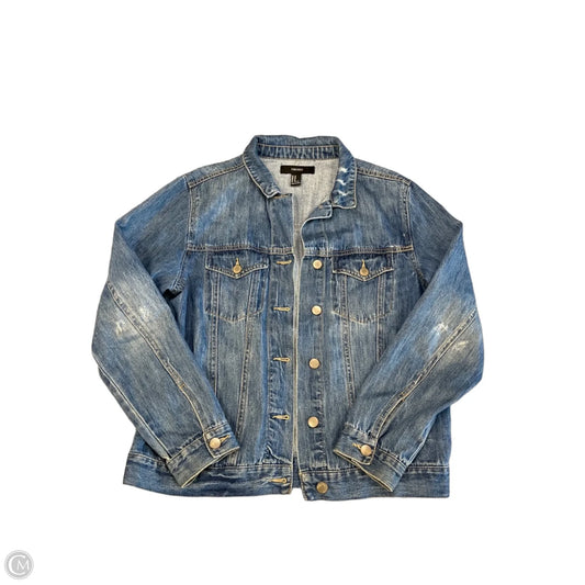 Jacket Denim By Forever 21 In Blue Denim, Size: M