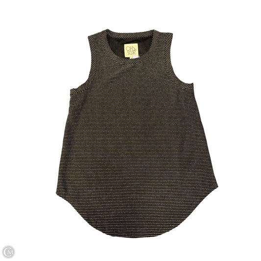 Tank Top By Chaser In Black & Gold, Size: S