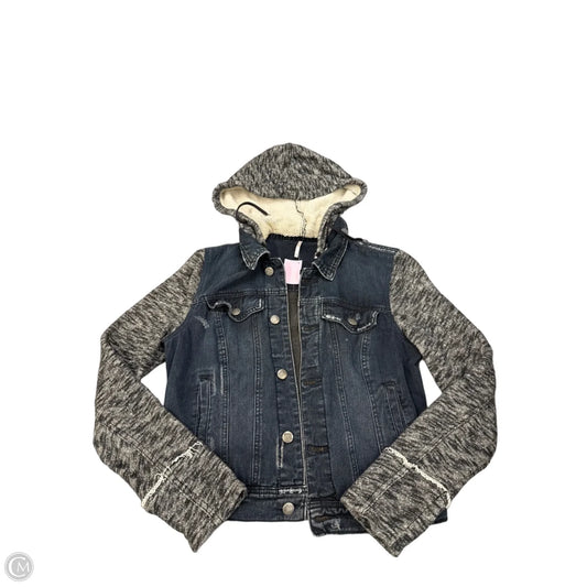 Jacket Denim By Free People In Blue Denim, Size: S