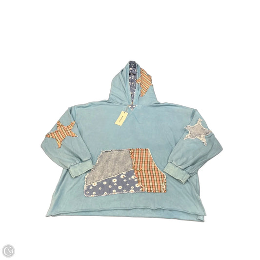 Sweatshirt Hoodie By Blue Velvet In Blue, Size: Xl