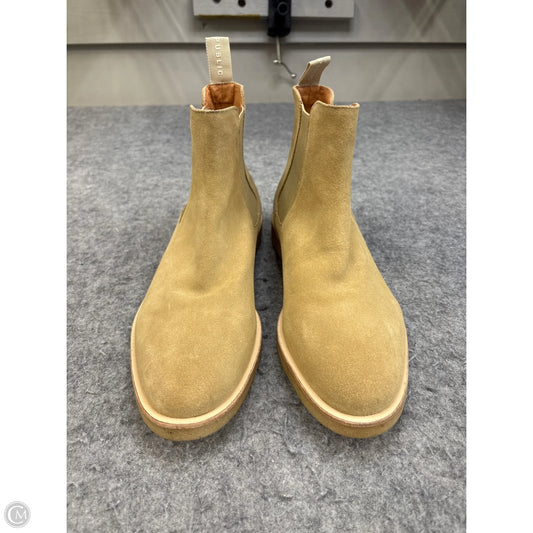 Boots Ankle Flats By Clothes Mentor In Beige, Size: 7.5