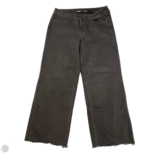 Jeans Wide Leg By Old Navy In Black Denim, Size: 16