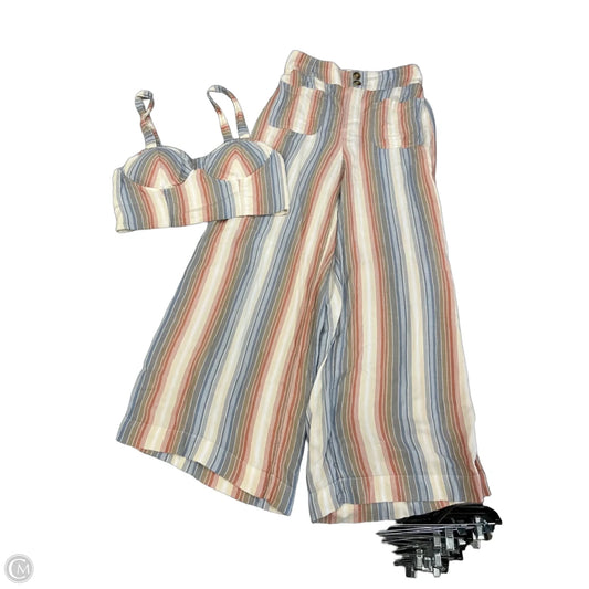 Pants Set 2pc By American Eagle In Striped Pattern, Size: S