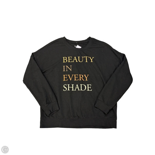 Top Long Sleeve By Zoe And Liv In Black, Size: M