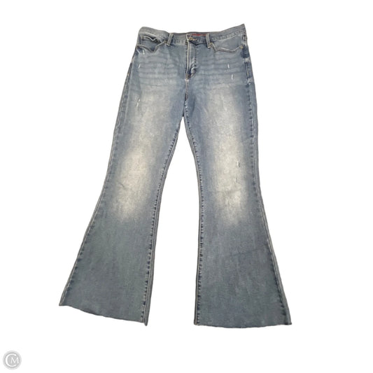 Jeans Flared By Lucky Brand In Blue Denim, Size: 14