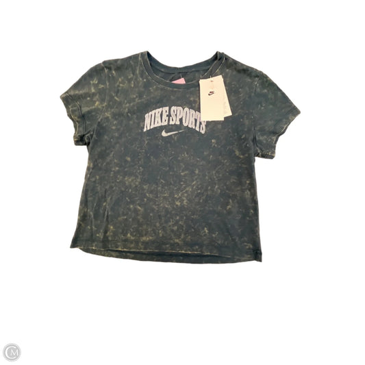 Athletic Top Short Sleeve By Nike Apparel In Green, Size: M