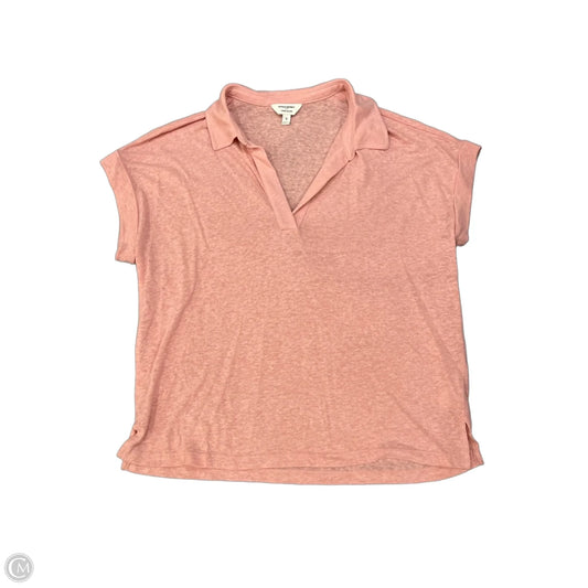 Top Short Sleeve By Banana Republic In Pink, Size: S