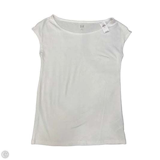 Top Sleeveless By Gap In White, Size: M