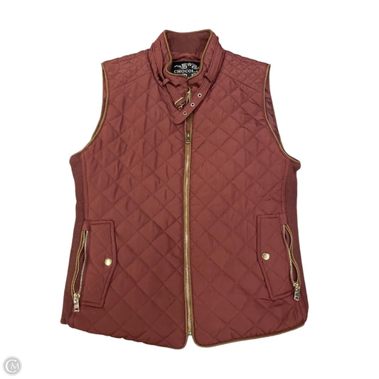Vest Puffer & Quilted By Clothes Mentor In Maroon, Size: L