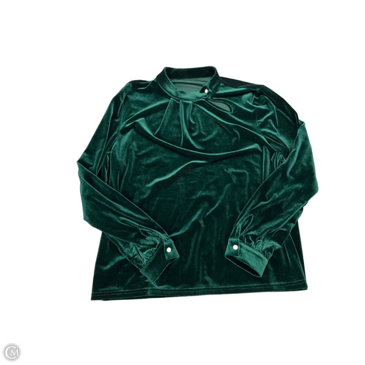 Top Long Sleeve By Clothes Mentor In Green, Size: M