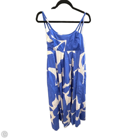 Dress Casual Midi By Anthropologie In Blue, Size: L
