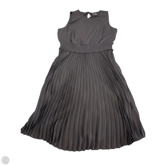 Dress Casual Midi By Croft And Barrow In Black, Size: L