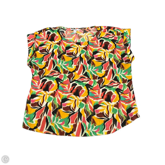 Blouse Sleeveless By Nine West In Multi-colored, Size: L