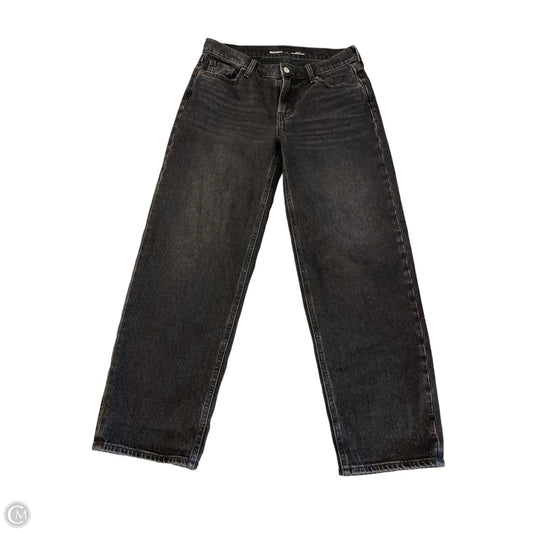 Jeans Boyfriend By Old Navy In Black Denim, Size: 4