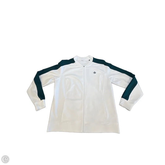 Athletic Jacket By Lady Hagen In White, Size: Xl