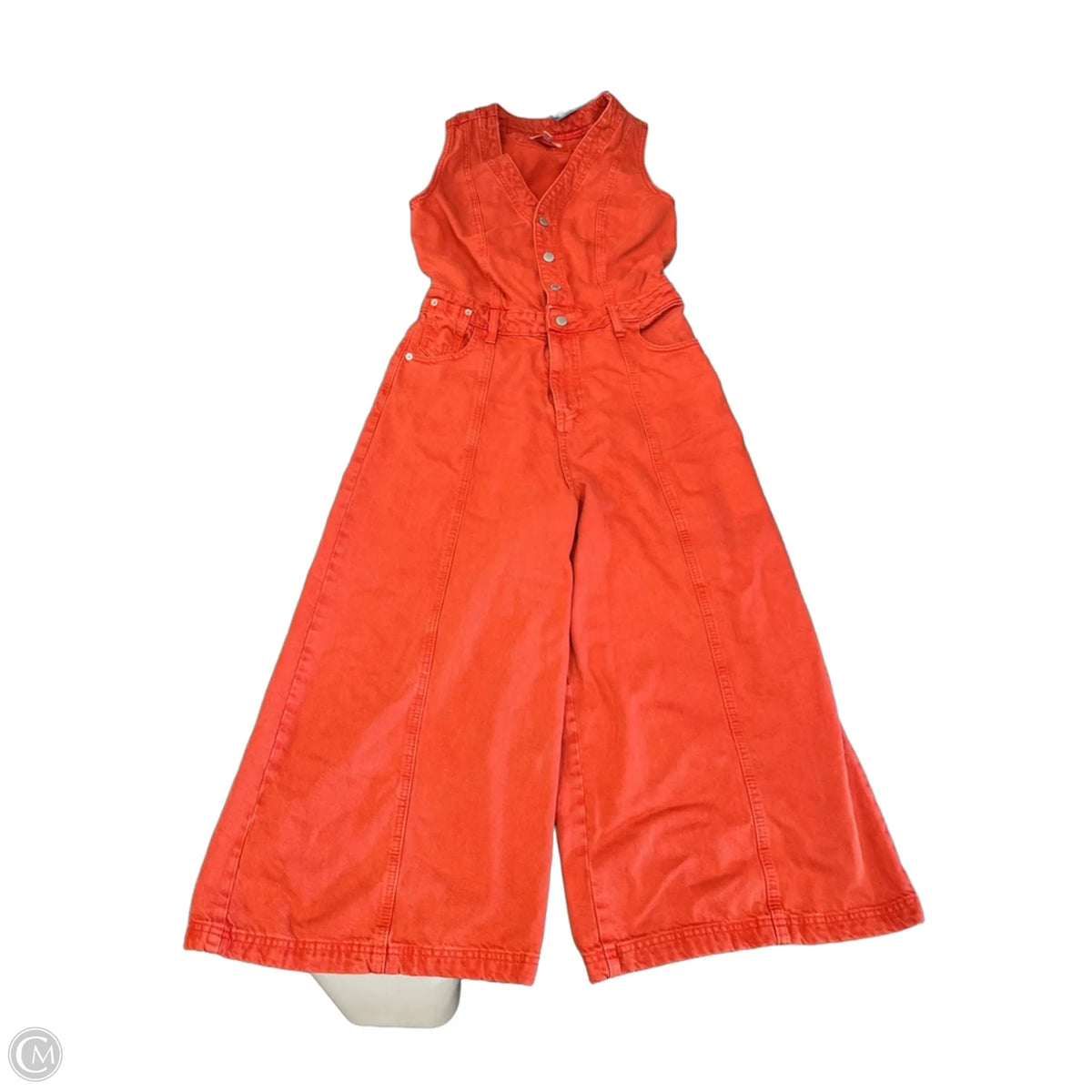 Overalls By Universal Thread In Red Denim, Size: S