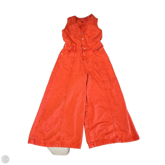 Overalls By Universal Thread In Red Denim, Size: S