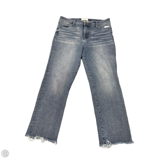 Jeans Straight By Evereve In Blue Denim, Size: 14