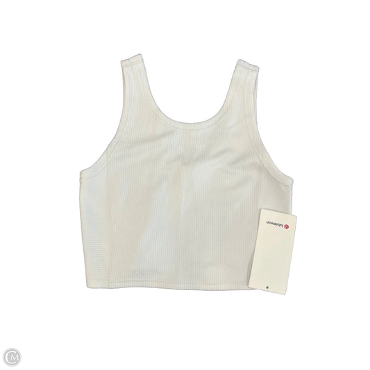 Athletic Tank Top By Lululemon In White, Size: S
