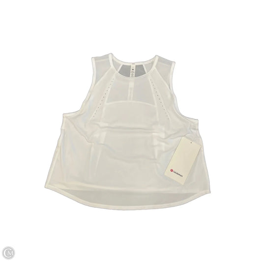Athletic Tank Top By Lululemon In White, Size: S
