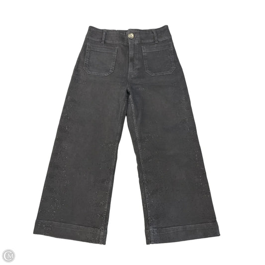 Jeans Cropped By Maeve In Black Denim, Size: 8p