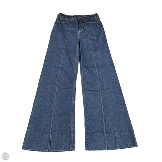 Jeans Wide Leg By J. Crew In Blue Denim, Size: 0