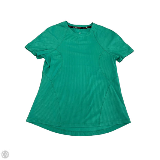 Athletic Top Short Sleeve By Spyder In Green, Size: S