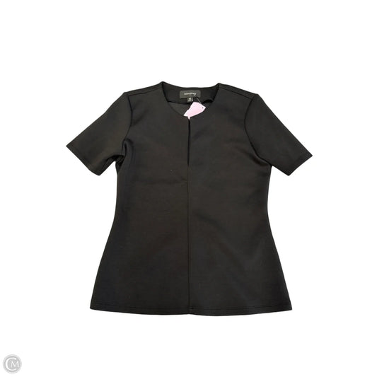 Top Short Sleeve By Banana Republic In Black, Size: Xs
