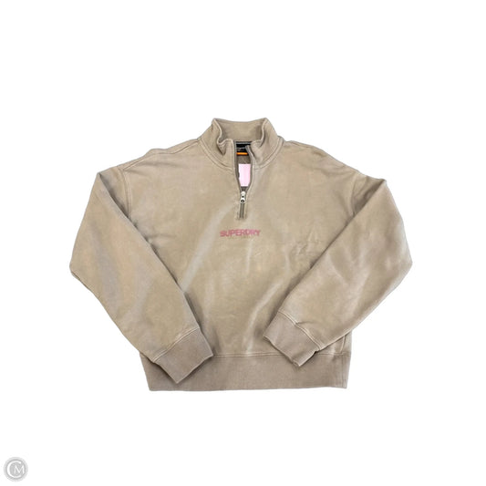 Athletic Top Long Sleeve Collar By Clothes Mentor In Brown, Size: S