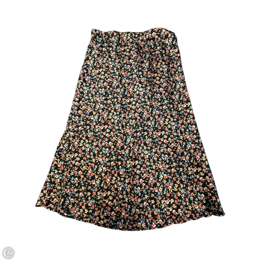 Skirt Midi By Loft In Floral Print, Size: M