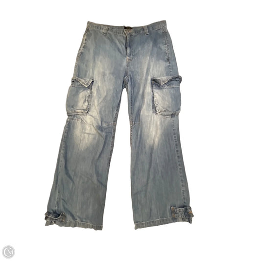 Jeans Wide Leg By Banana Republic In Blue Denim, Size: 16