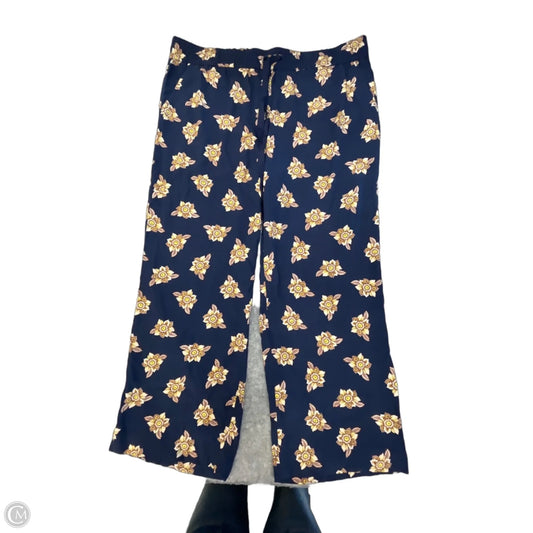 Pants Wide Leg By Loft In Floral Print, Size: Xl