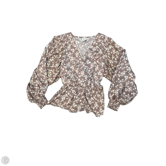 Blouse Long Sleeve By Arula In Floral Print, Size: Xl