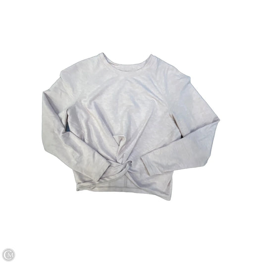 Athletic Top Long Sleeve Collar By Lululemon In Pink, Size: M