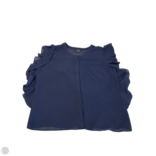 Blouse Sleeveless By Roz And Ali In Navy, Size: Xl