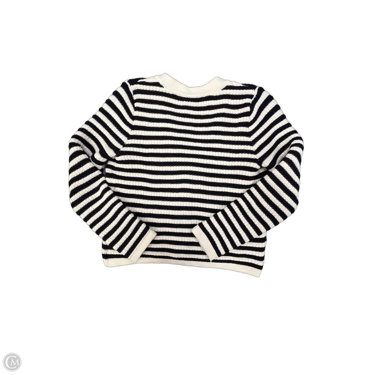 Cardigan By Talbots In Striped Pattern, Size: M