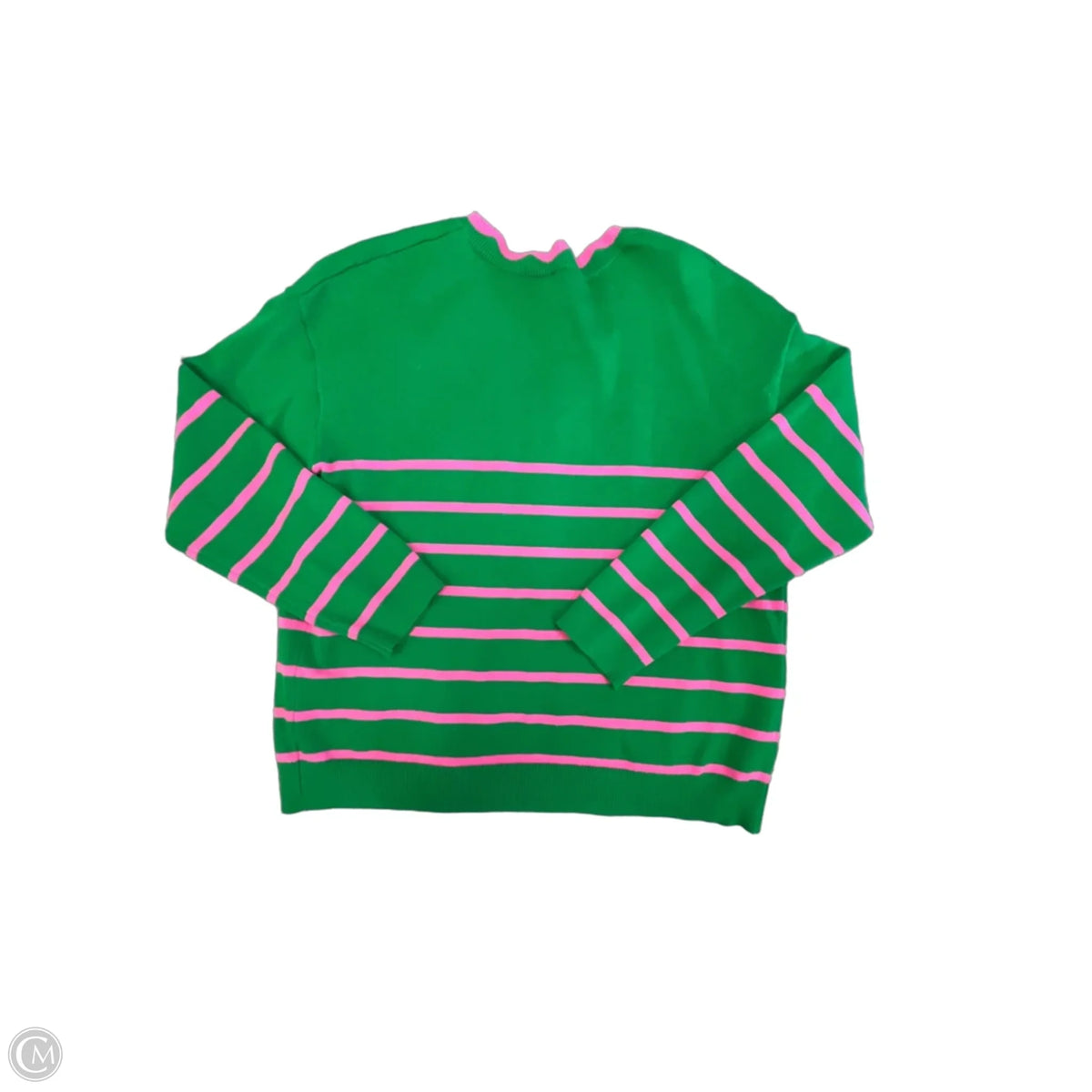 Sweater By Clothes Mentor In Striped Pattern, Size: L