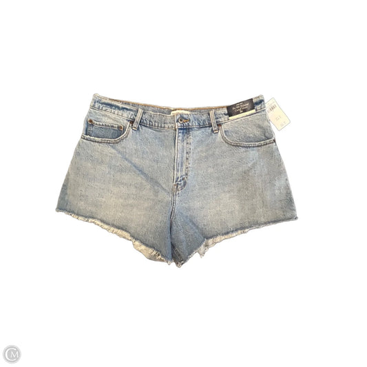 Shorts By Abercrombie And Fitch In Blue Denim, Size: Xl