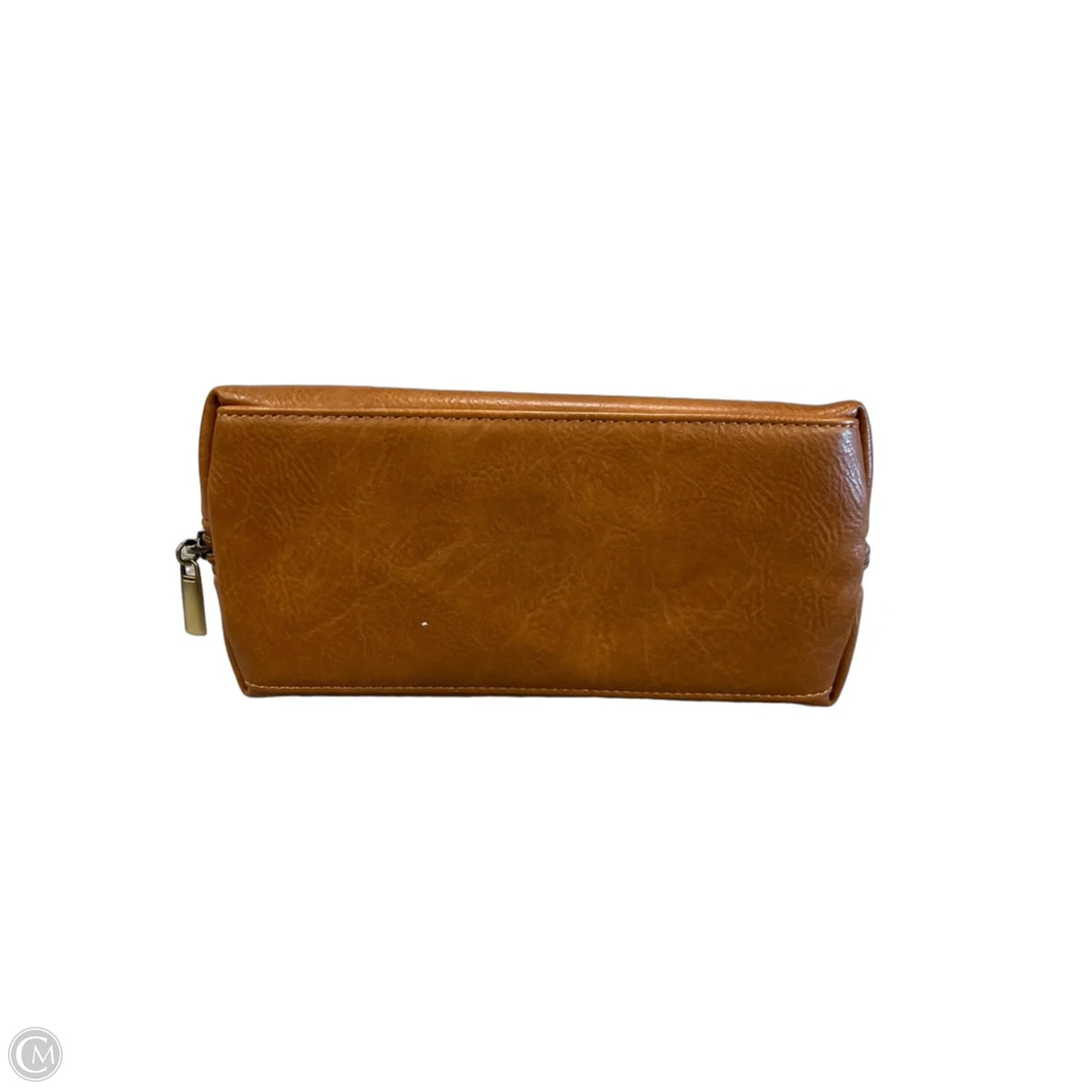 Makeup Bag Leather By Cmc, Size: Medium