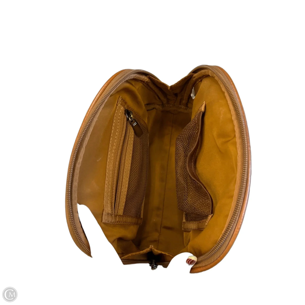 Makeup Bag Leather By Cmc, Size: Medium