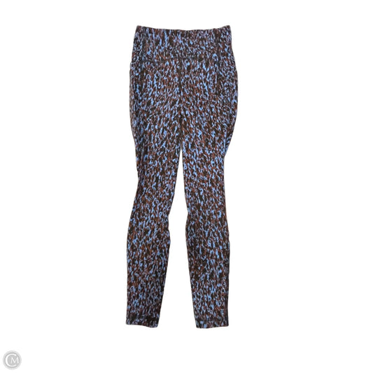 Athletic Leggings By Lululemon In Blue & Brown, Size: S